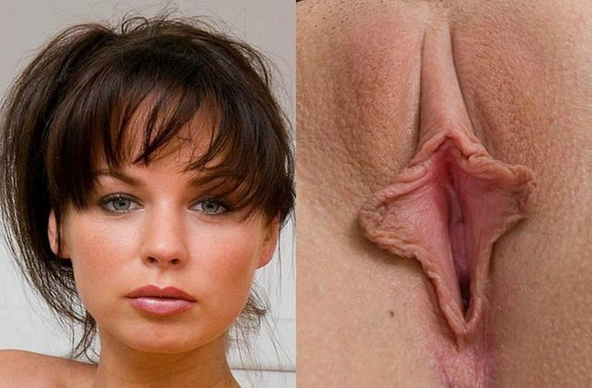 Female faces and vagina