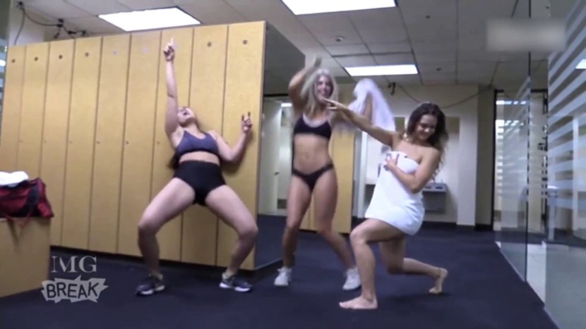 Hidden camera in a shower pioneer camp