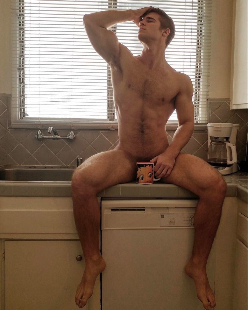 The selfies of the boys are naked