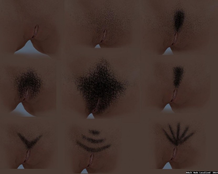 Men's intimate hairstyles