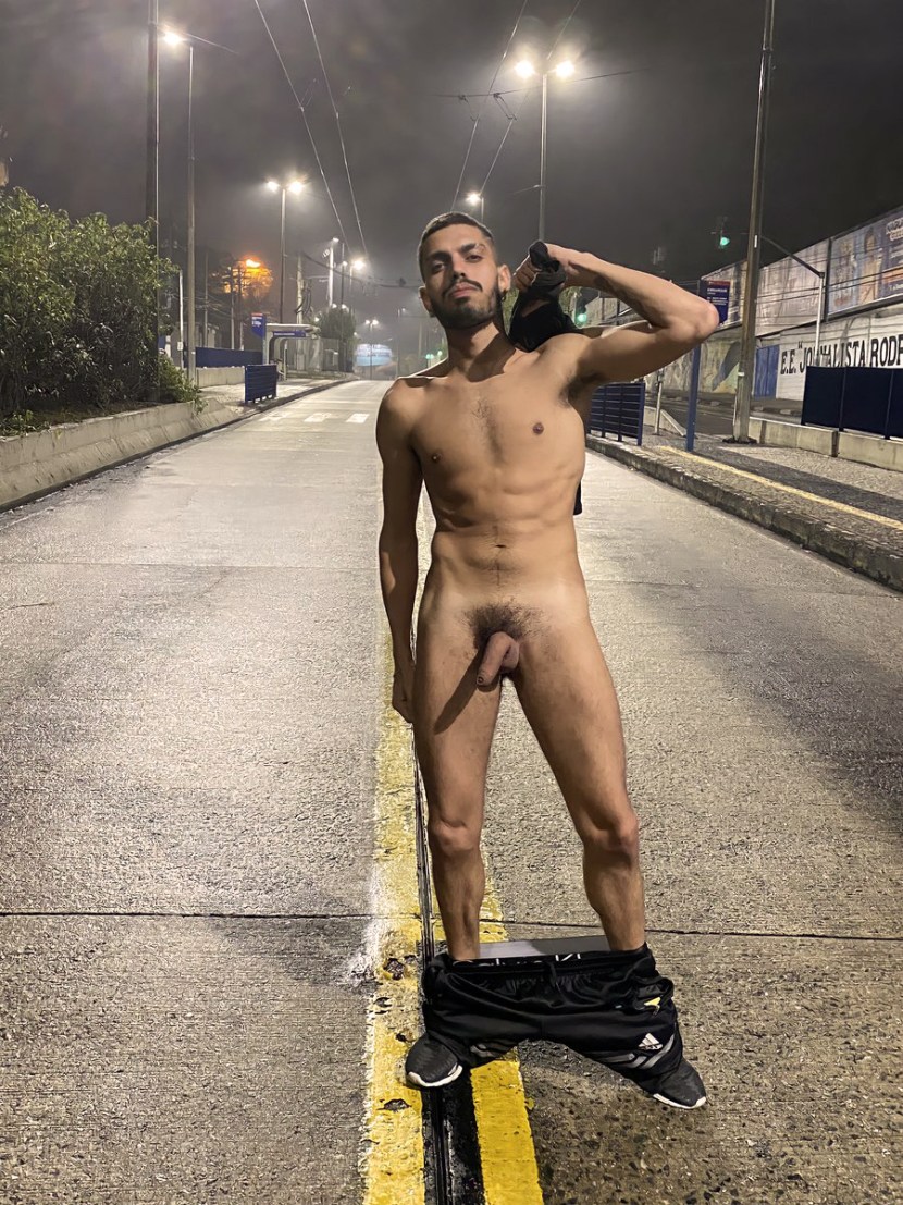 A naked party is pissing