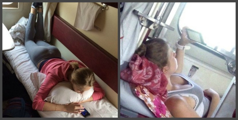 Kuni stewardesses on an airplane