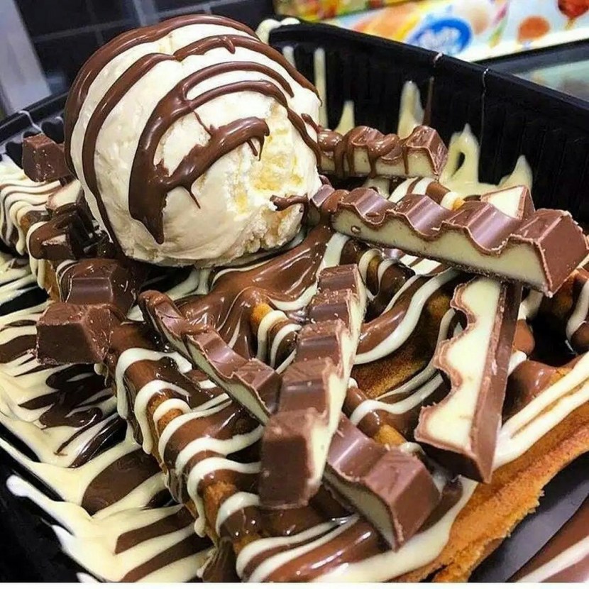 Waffle Nutella Kinder