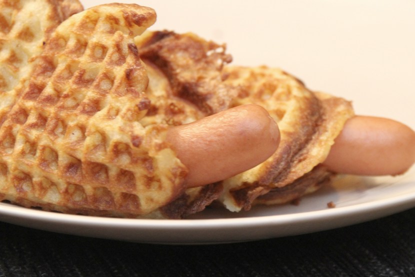 Waffles in the form of a member
