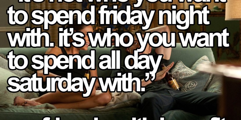 Girl staring at a guy