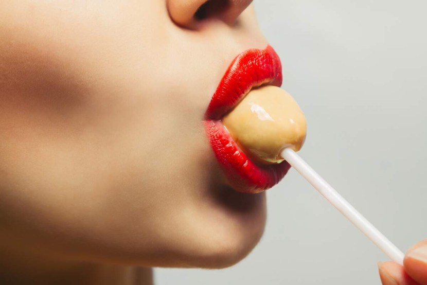 Lips with Chupa Chups