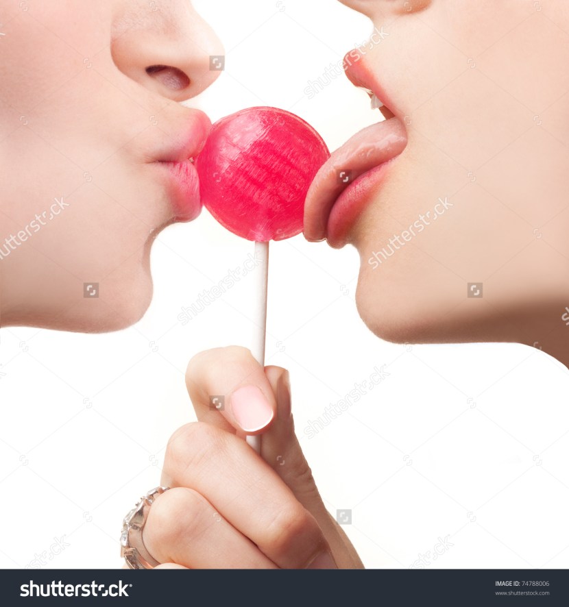 Two girls and Chupa Chups