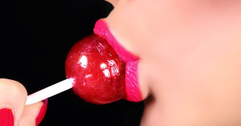 Lips with candy art art