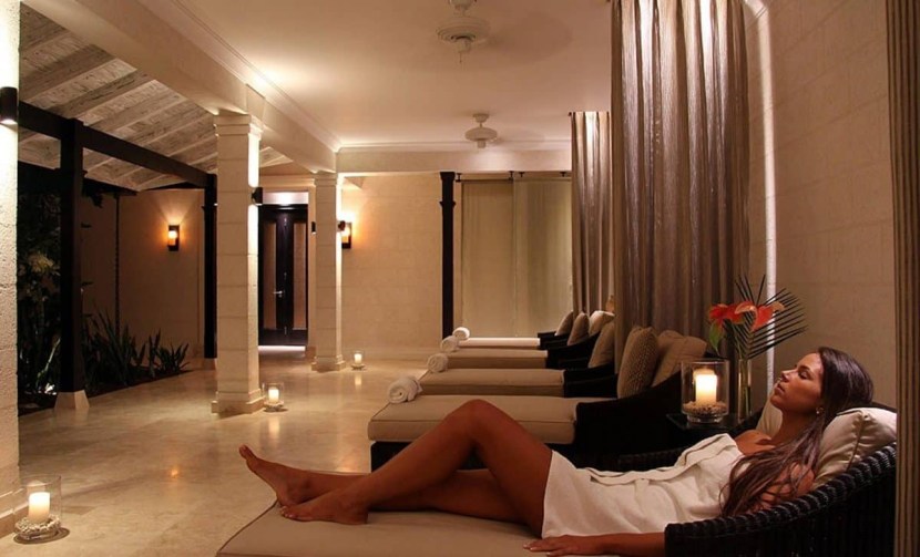 Luxury spa salon girl