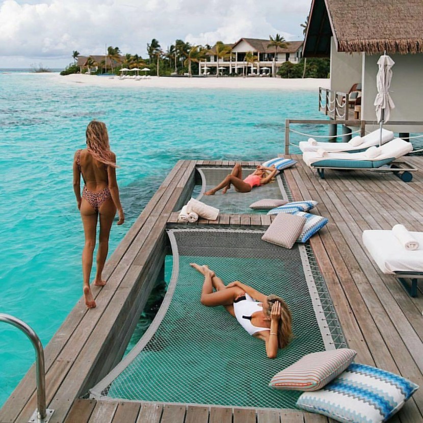 Girls in the Maldives