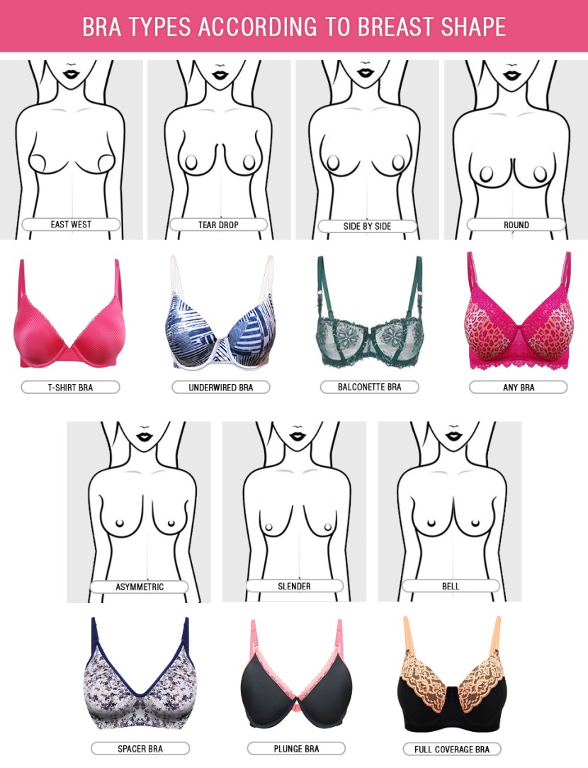 Small boobs of different shapes
