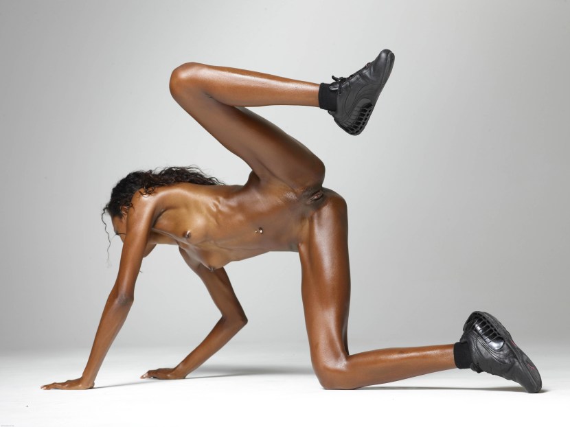 Very thin naked women