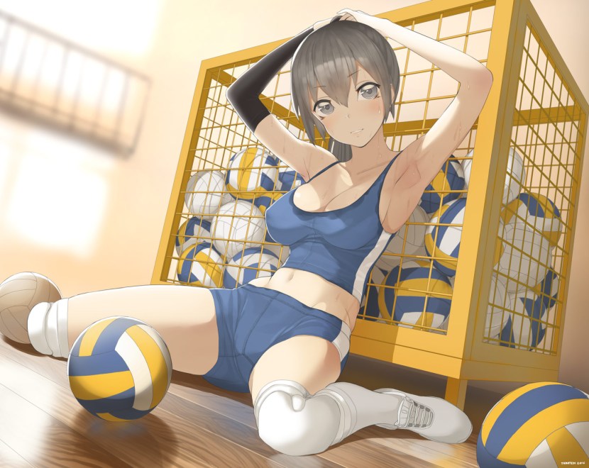 Anime volleyball player Etty