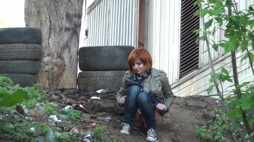 Pissed piss on the street