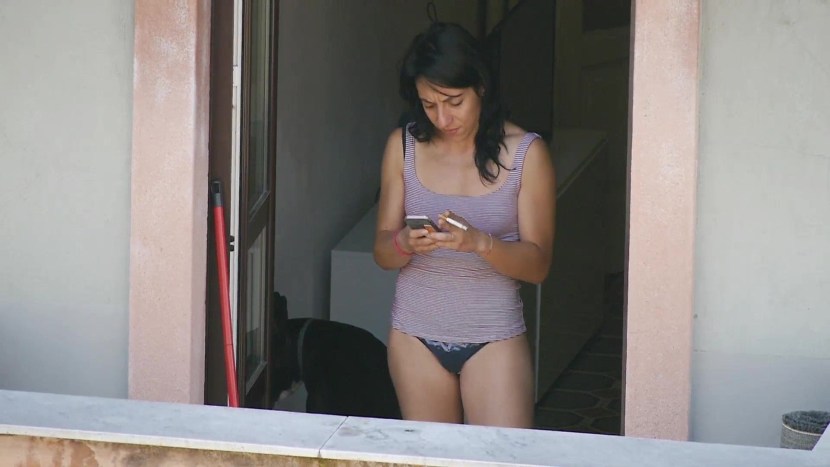 Spied in the windows of houses