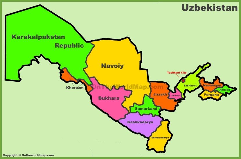 Uzbekistan Republic of Haritasi