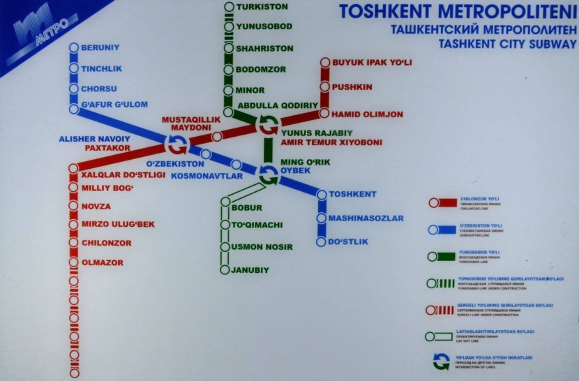 Metro Tashkent Scheme