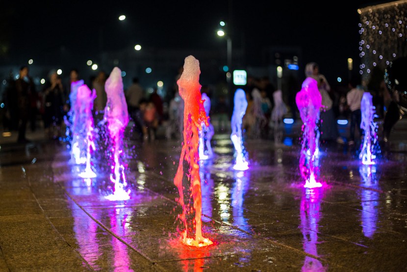 Fountains in Tashkent Magic City