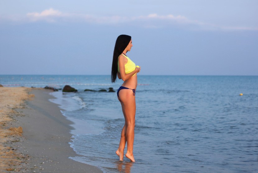 Julia Kharkovskaya in a swimsuit