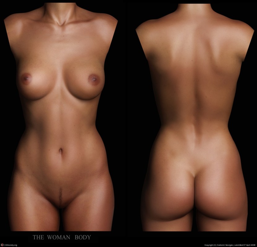 Ideal naked female body
