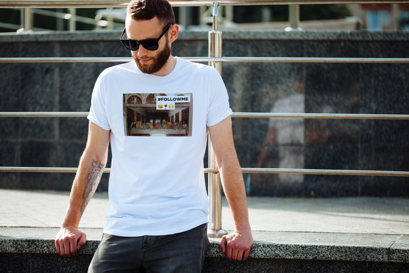 T -shirt in front and outfit