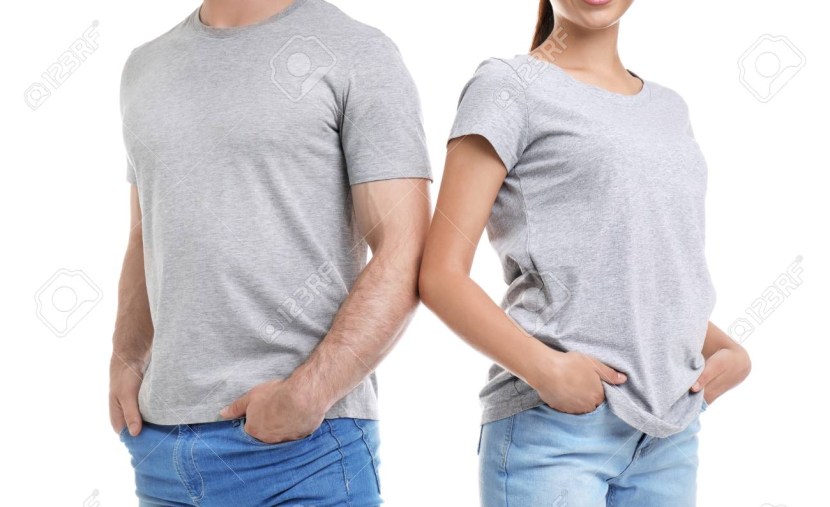 Nipples of girls through a T -shirt