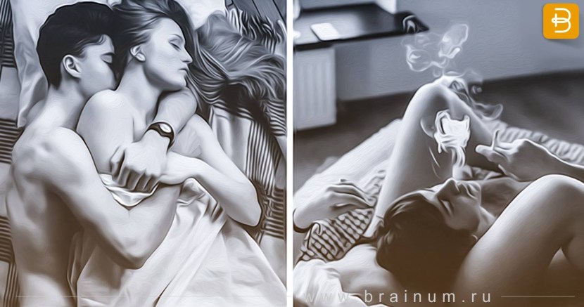 Erotic photo shoot of the couple