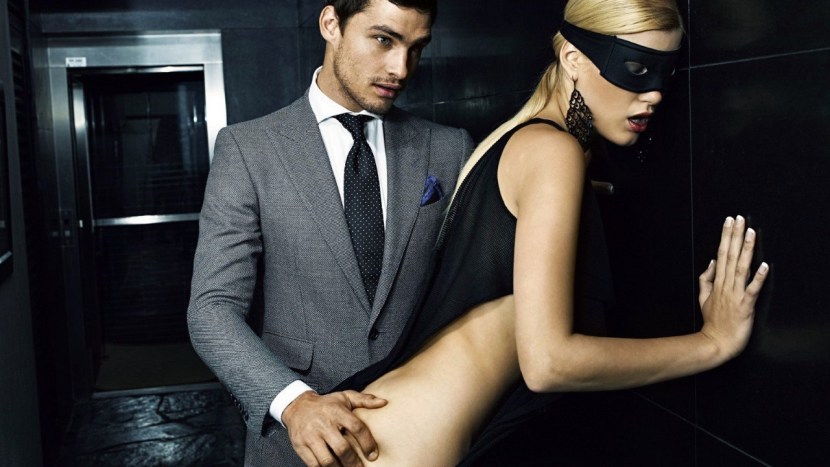 Imperious man and woman