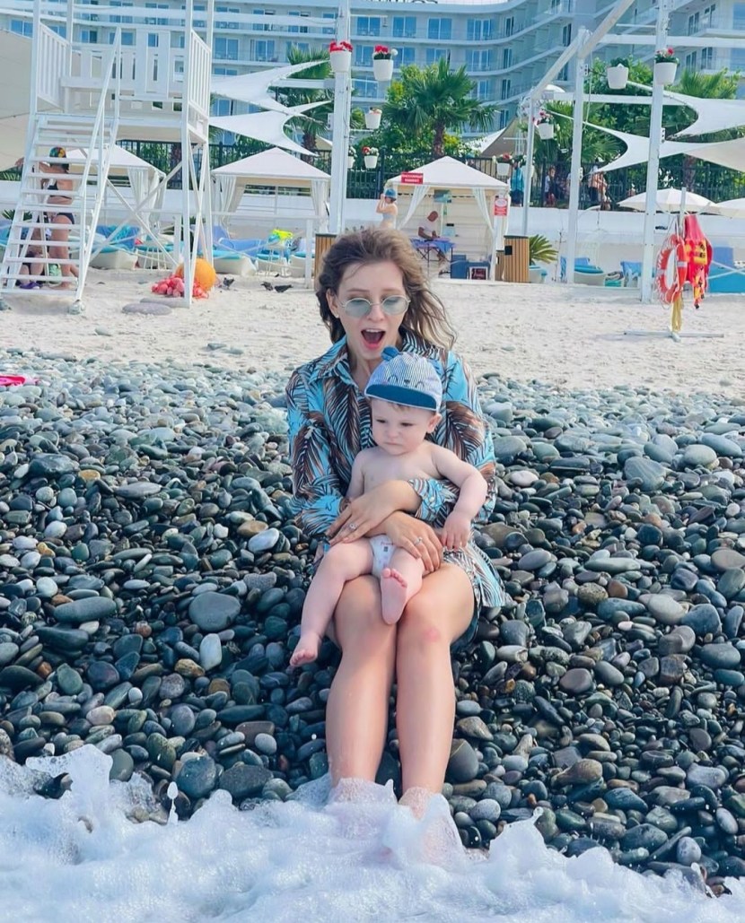 Lisa Arzamasova and Ilya and son
