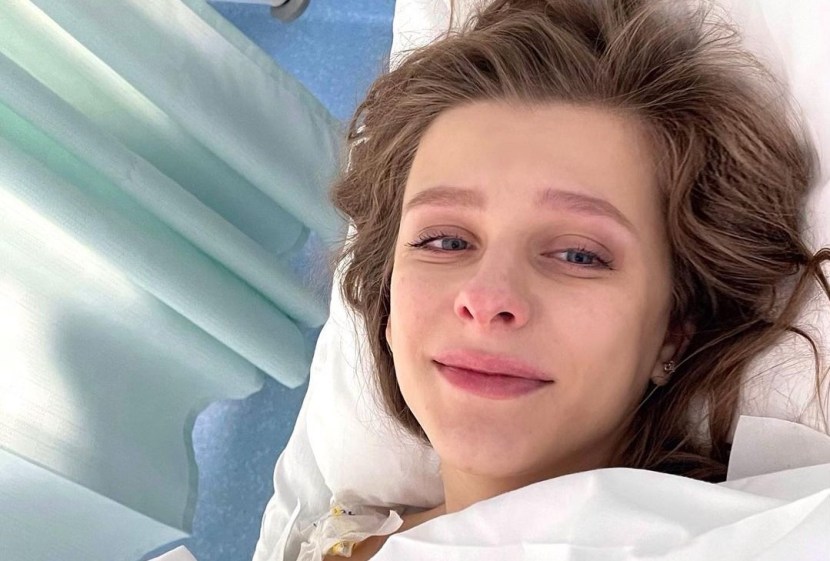 Arzamasova gave birth to a son