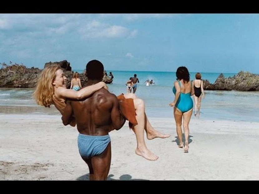 Africans on the beach