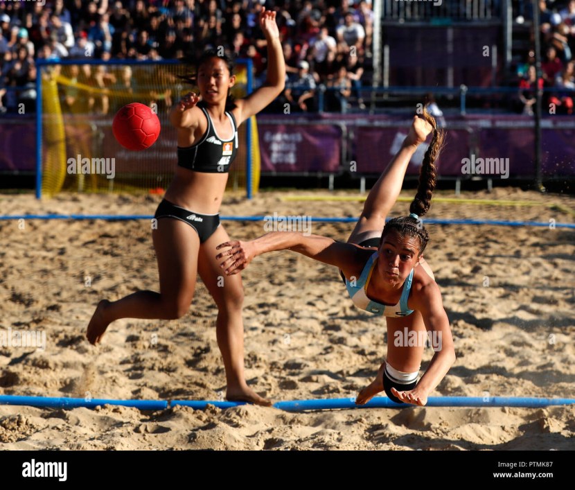 Women's beach handball butt