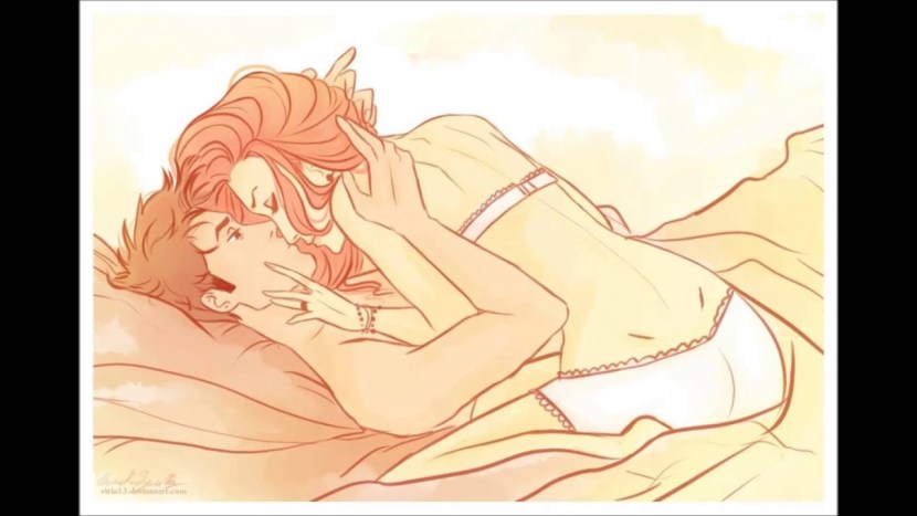 Morning kiss of anime