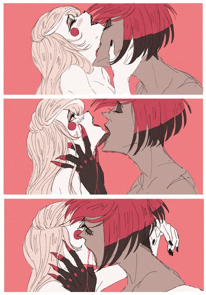 Alastor and Charlie Kiss comic book