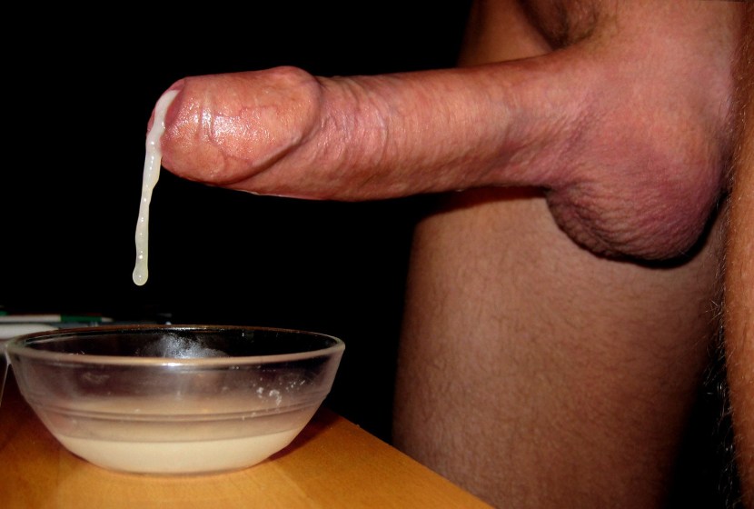 Dick finished in a condom