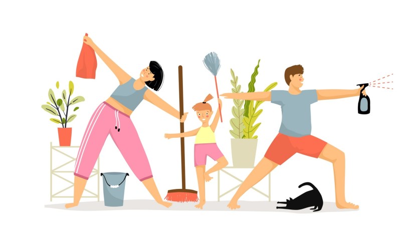 Cleaning the apartment drawing