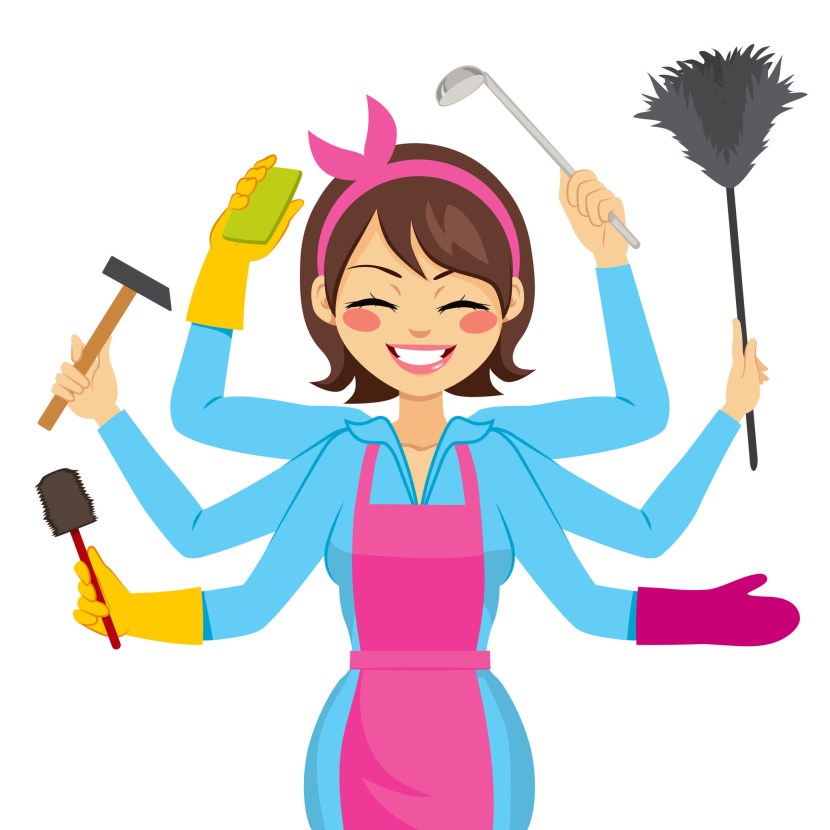 Cleaning in the house Vector