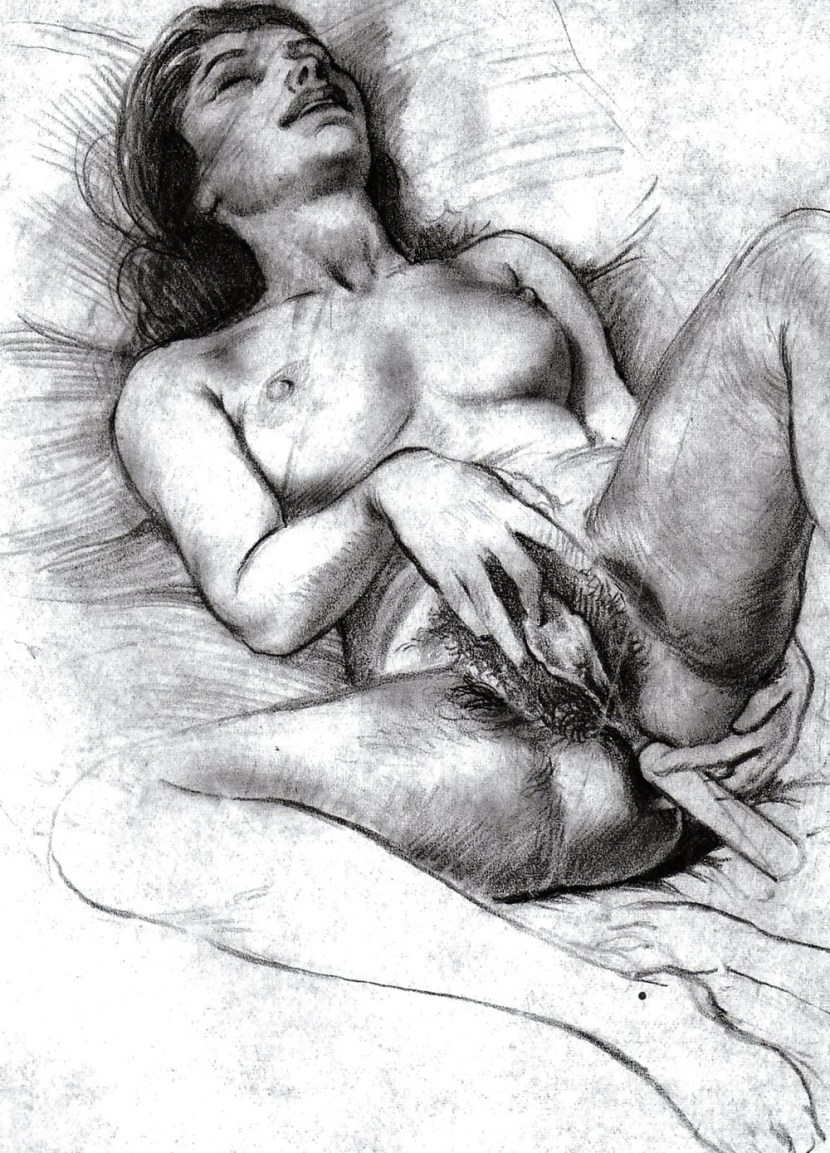 Erotic drawings with a simple pencil