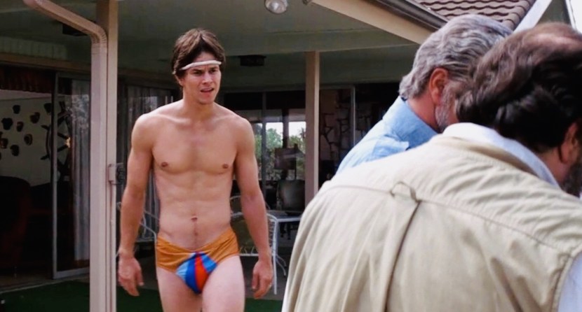 Naked man underwater