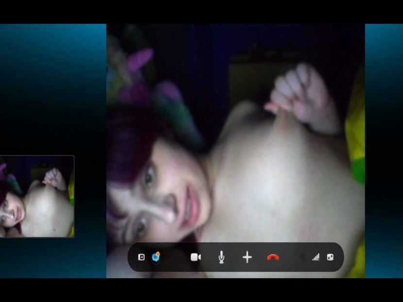 Naked girls on Skype