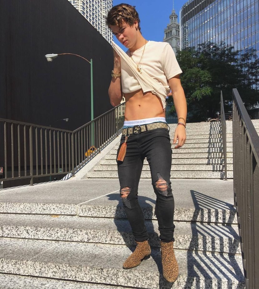 Boys in narrow shorts