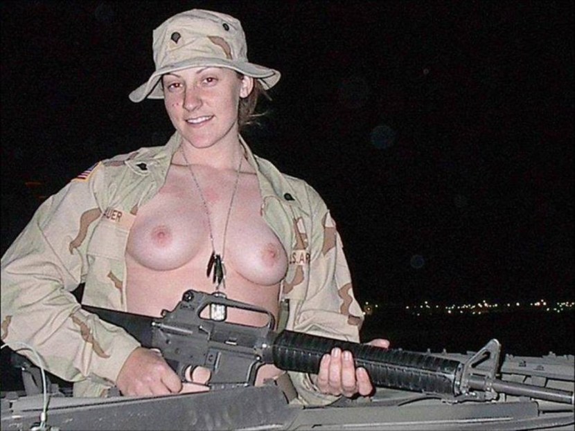 Fucking women in military uniform
