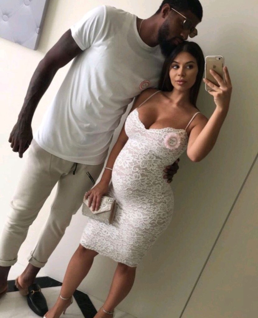 Negro in a white dress