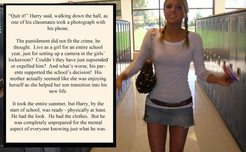 Turned into a girl of Captions