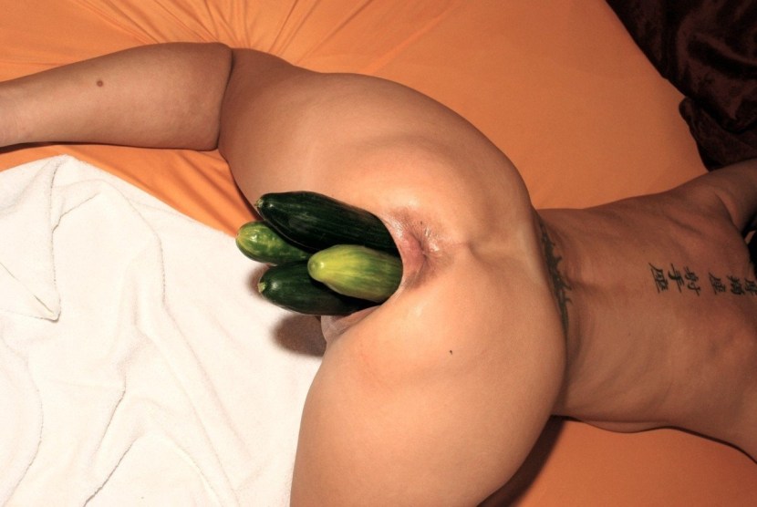 Vegetables in the vagina art