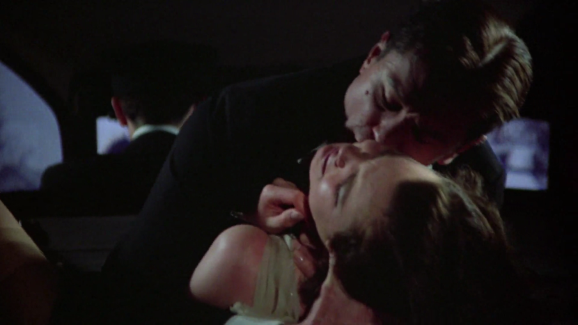 Elizabeth McGovern once in America in a car