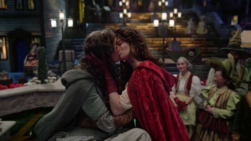 Once in a fairy tale a red hat and Dorothy