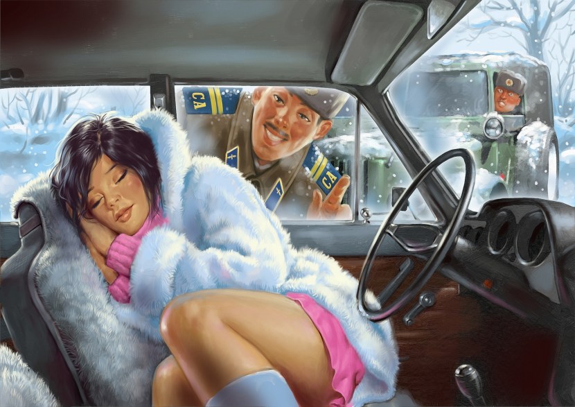 Minimalism anime pink