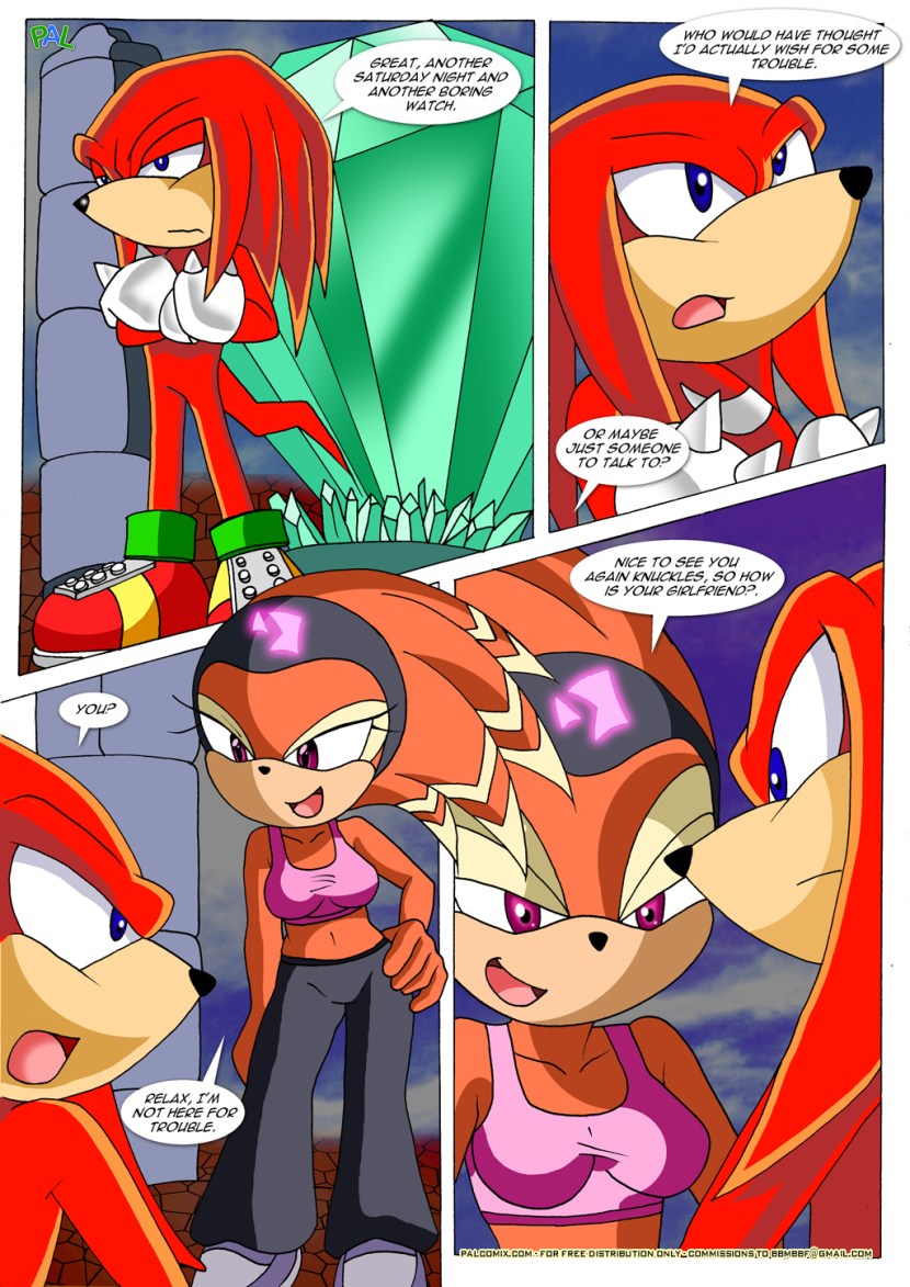 Knuckles Echidna Mobius Unleashed Palcomix