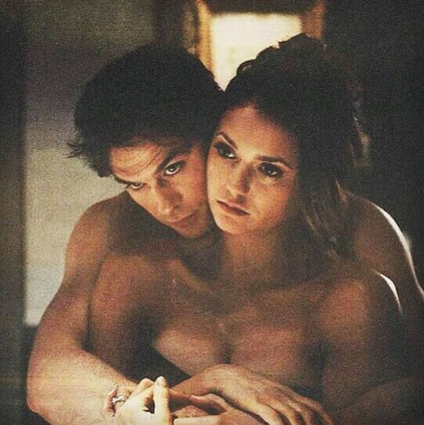 Damon Salvatore and Elena Gilbert